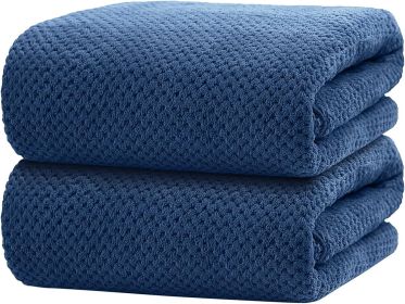 Bath Towels Pack of 2, (27 x 54 Inches) Microfiber Ultra Soft Highly Absorbent Bath Towel Set, Lightweight and Quick Drying Towels for Body, Sport
