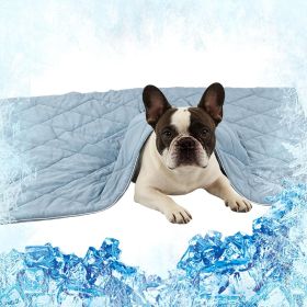 29x40in Cooling Blanket for Dogs - Machine Washable Soft Blanket with Q-MAX>0.4, Fits Small Medium Dogs Cats