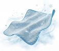 Dog Cooling Mat for Small Pets Up to 11 lbs, 19.7"x15.7" - Gel Free Ice Silk Self-Cooling Pad, Non-Slip Portable Summer Pet Bed for Kittens Puppies
