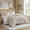 7-Piece Full Woven Striped Comforter Set