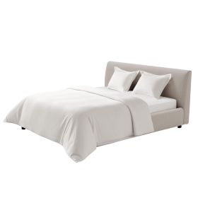 Queen Duvet Cover Set, 100% Cotton, 3 Pieces Bedding Set Queen Size with 1 Duvet Cover 90 x 90 in and 2 Pillow Shams 20 x 26 in, Soft Breathable