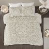 King/Cal King 3 piece Tufted Cotton duvet cover set