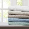 Oversized Quilted Throw Khaki 60x70"