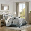 12 Piece Comforter Set with Cotton Bed Sheets Teal Cal King