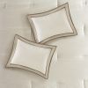 7 Piece Comforter Set Taupe/Brown Queen
