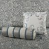 5 Piece Jacquard Bedspread Set with Throw Pillows Teal King