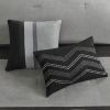 7 Piece Faux Suede Comforter Set Black Cal King