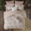 Cotton Jacquard Comforter Set Blush Full/Queen