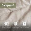 Cal King 7 Piece Jacquard Comforter Set with Throw Pillows
