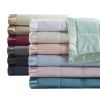 Lightweight Down Alternative Blanket with Satin Trim Black Full/Queen