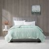 Lightweight Down Alternative Blanket with Satin Trim Seafoam King