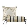 5 Piece Jacquard Bedspread Set with Throw Pillows Black Queen