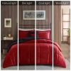 Full/Queen Plush to Sherpa Down Alternative Comforter Set
