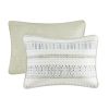 3 Piece Seersucker Quilt Set Taupe/Blue King/Cal King