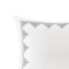 Cotton Embroidered Euro Sham White Euro Sham