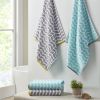 Cotton Jacquard Bath Towel 6 Piece Set Grey See below