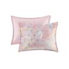Metallic Printed Comforter Set with Throw Pillow Full/Queen