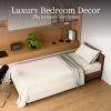 Bedding Twin Bed Sheets Set - 3 Piece Bedding - Brushed Microfiber - Shrinkage and Fade Resistant - Easy Care (Twin, White)