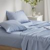 Floral Comforter Set with Bed Sheets Blue Cal King