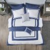 8 Piece Comforter and Quilt Set Collection Navy King/Cal King