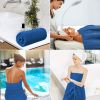 Bath Towels Pack of 2, (27 x 54 Inches) Microfiber Ultra Soft Highly Absorbent Bath Towel Set, Lightweight and Quick Drying Towels for Body, Sport