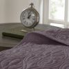 Reversible Bedspread Set Purple Queen