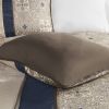 King 7 Piece Jacquard Comforter Set with Throw Pillows