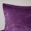 Full/Queen Velvet Comforter Set with Throw Pillow