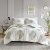 Full/Queen 3 Piece Cotton Blend Chenille Comforter Set