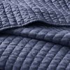3 Piece Quilt Set Navy King/Cal King