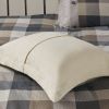 7 Piece Herringbone Comforter Set Neutral Cal King