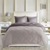 Full/Queen 3M Scotchgard Diamond Quilting Reversible Down Alternative Comforter Set