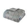 12 Piece Comforter Set with Cotton Bed Sheets Teal Cal King