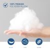 White square pillows (2-pack with bubble wrap) suitable for bed cushions, 18*18 inches, sofa cushions, patio cushions, cushion inserts, breathable