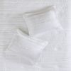 5 Piece Ruffled Comforter Set White Cal King