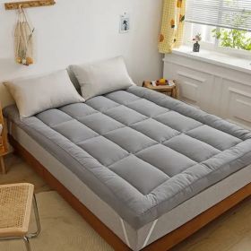 Topper Pad For Mattress Full (Option: Gray)
