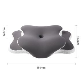 Butterfly Shaped Cervical Support Memory Foam Pillow (Option: Dark Gray-650X440X146mm)