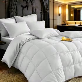 White 2-Piece & 3-Piece Bedding Comforter Set – Twin/Queen/King – Soft Microfiber (Inclusion: Comforter *1+Pillowcase*2, size: KING)