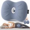 Knee Pillow for Side Sleepers - Smooth Spine Alignment Pillow, Memory Foam Knee Pillows for Back Hip Pain, Spine Aligning, Sciatica, Surgery Recovery