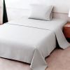 4-piece ultra-soft 85g bed sheet and pillowcase set. Soft and durable, solid color, machine washable