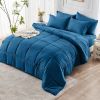 lake blue 2-Piece & 3-Piece Bedding Comforter Set – Twin/Queen/King – Soft Microfiber