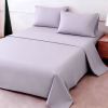 4pcs ultra-soft 85g sheet and pillowcase set, soft solid color, machine washable, suitable for all seasons, Christmas comfortable bedding set