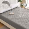 Diamond Grid Ultrasonic Waterproof Mattress Protector, QUEEN