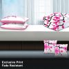 5-Piece Pink Cherry Blossom Bedding Set (Queen/King/Cal King) - Microfiber Quilt + Pillow Shams
