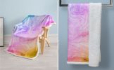 Pastel Fleece Throw Blanket Rainbow Marble Sherpa Blanket for Girls Women Colorful Tie Dye Plush Fuzzy Blanket for Sofa Bed Couch